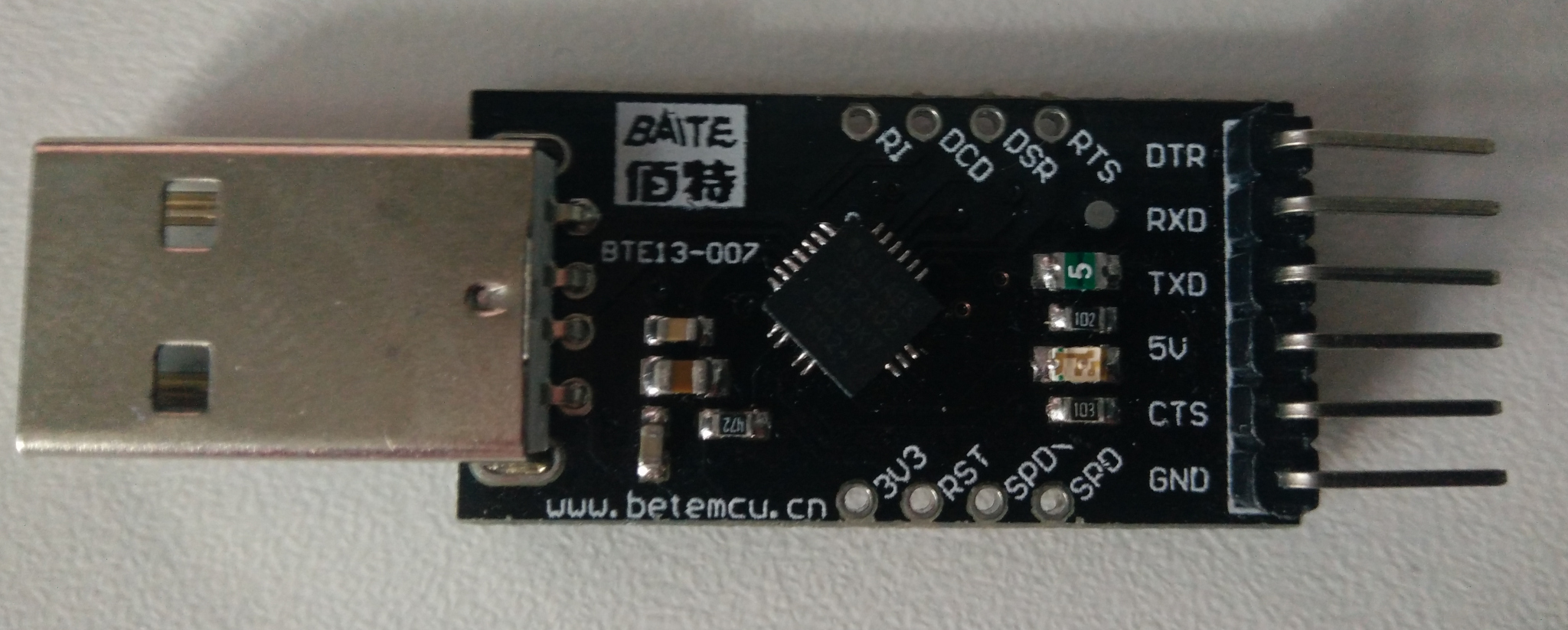 Picture of USB to TTL serial adapter